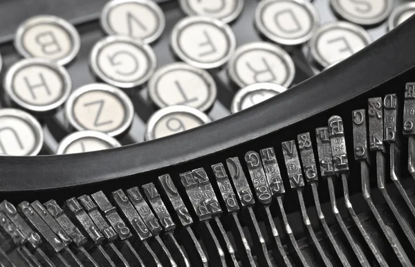 Detail starého stylu psacího stroje. — Stock fotografie