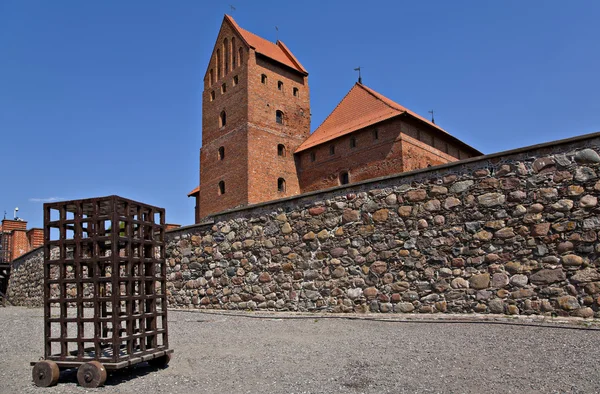 Średniowieczny zamek w Trokach. — Zdjęcie stockowe
