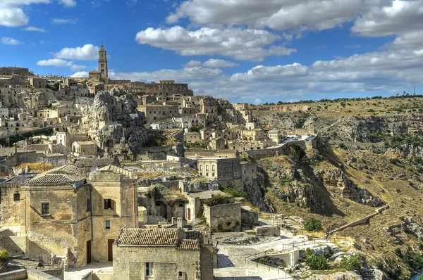 Panoramablick auf Matera. Basilikata. — Stockfoto