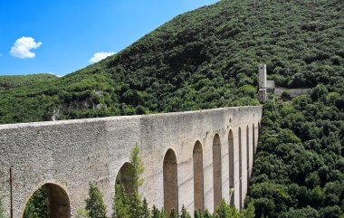 Bridge of Towers. Spoleto. Umbria. clipart