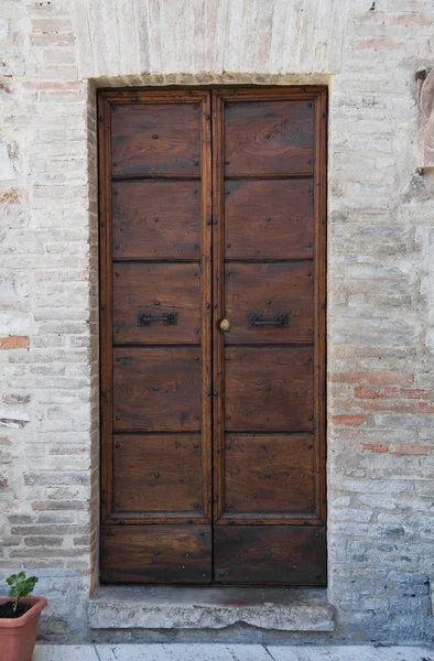 Puerta de madera. — Foto de Stock