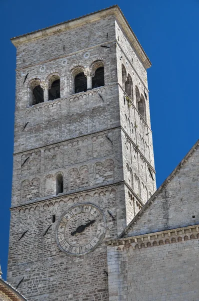 Rufino belltower Katedra. Asyż. Umbria. — Zdjęcie stockowe