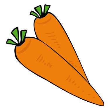 Carrots. clipart