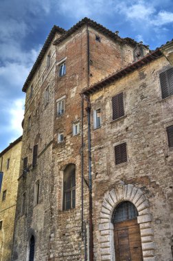 tarihi Saray. Perugia. Umbria.