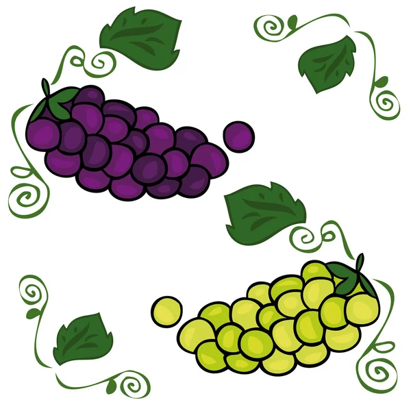Горсть винограда. — стоковый вектор