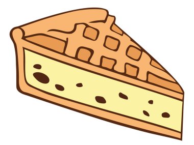 Ricotta Tart. clipart