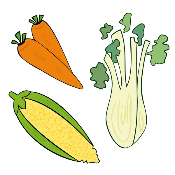 蔬菜. — 图库矢量图片