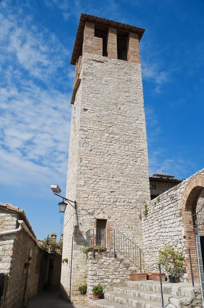 Civic tower. Corciano. Umbrien. — Stockfoto