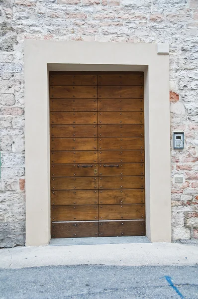 Porta de madeira. — Fotografia de Stock