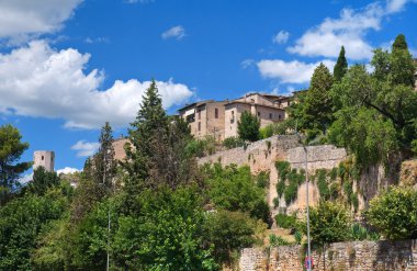 spello görünümü. Umbria.