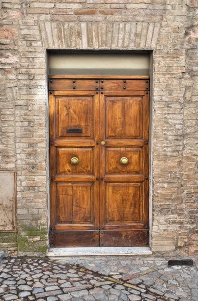 Дерев'яна двері . — стокове фото