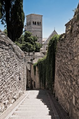 Assisi görünümü. Umbria.