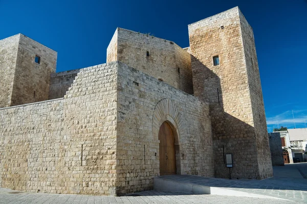 Norman-Zwabisch kasteel. Sannicandro di bari. Apulië. Stockfoto
