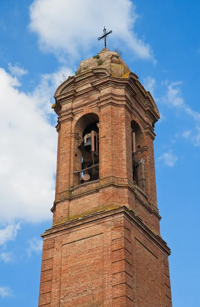 St. agostino klokkentoren. Citta' della pieve. Umbrië. — Stockfoto