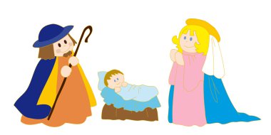 Christ's nativity. clipart