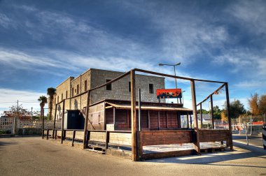 Abandoned restaurant. clipart