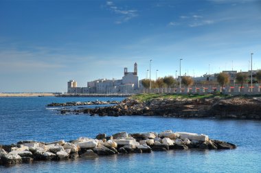 giovinazzo panoramik manzaralı. Apulia.