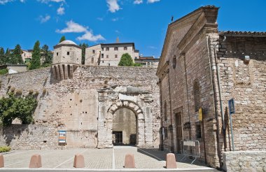 View of Spello. Umbria. clipart