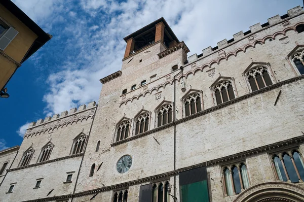 De voorafgaande paleis. Perugia. Umbrië. — Stockfoto