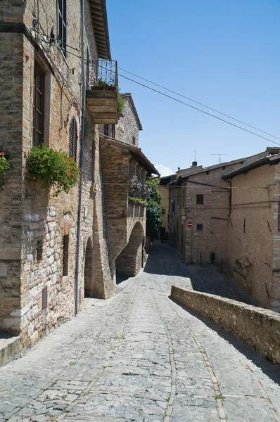 Alleyway. Spello. Umbria. — Stock Photo, Image