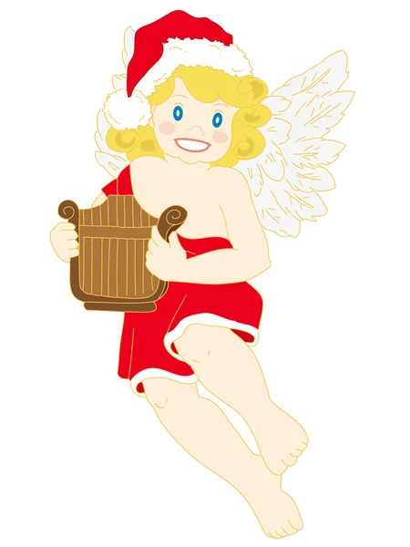 クリスマスの天使. — ストックベクタ