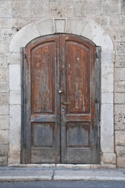 Wooden door. clipart