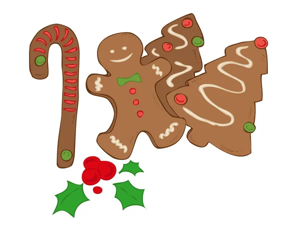 クリスマスのクッキー. — ストックベクタ