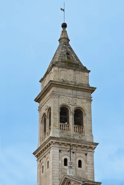 Kostel Sacro Cuore Belltower. Gioia del Colle. Apulie. — Stock fotografie