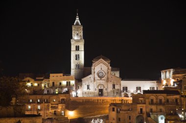 Matera gece. Basilicata.