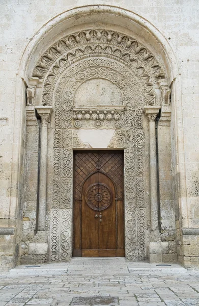 St. Giovanni Battista portal church. Matera. Basilicata. — Stock Photo, Image