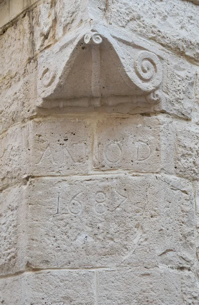 Detail of a church. Giovinazzo. Apulia. — Stock Photo, Image