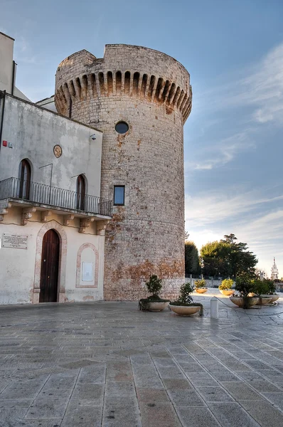 Normandiska Slottet Conversano Apulien — Stockfoto