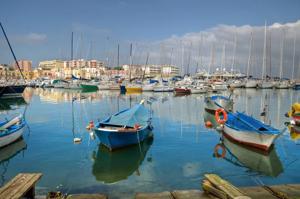 Blick Auf Den Hafen Von Bisceglie Apulien — Stockfoto