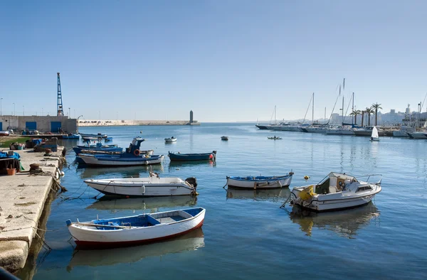 巴里海港的看法 阿普利亚 — 图库照片