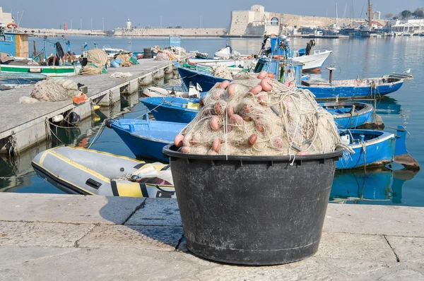 View of Trani seaport. Apulia. — Stock Photo, Image