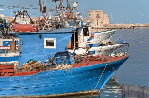 Panoramiczny Widok Portu Trani Apulia — Zdjęcie stockowe