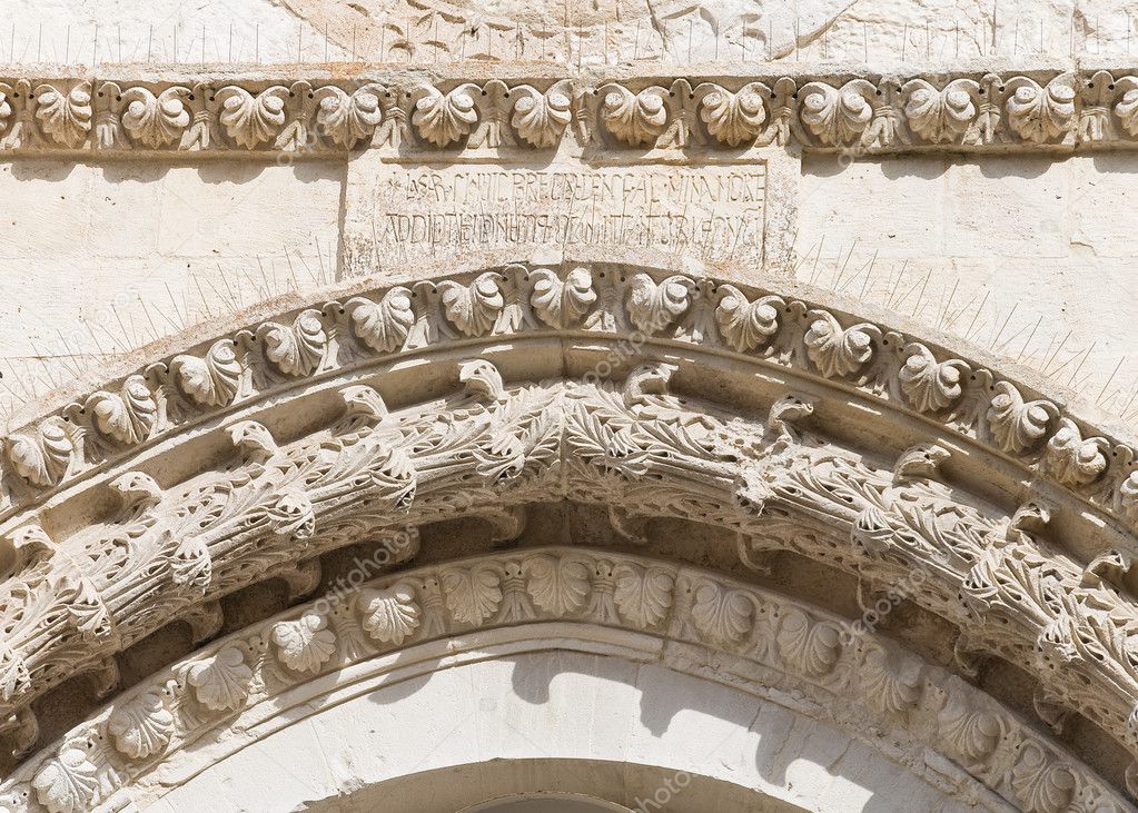 Detail of the Cathedral. Giovinazzo. Apulia.