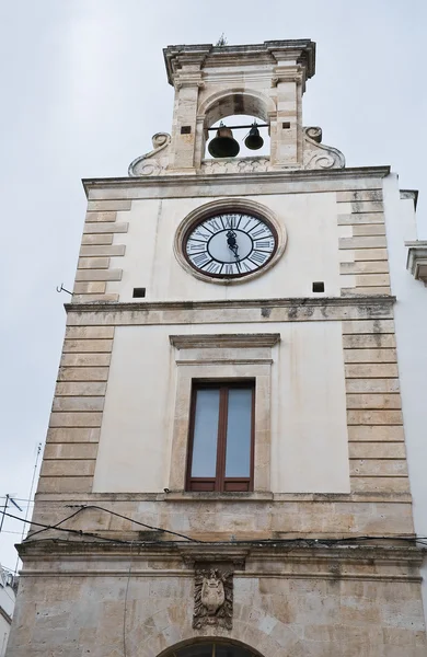 クロック タワー。プティニャーノ。プーリア. — ストック写真