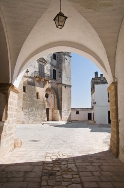 St. Vito martyr Abbey. Polignano a Mare. Apulia. clipart