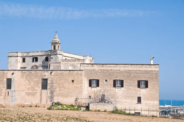 Aziz Vito Şehit Manastırı. Karabasan Polignano. Apulia. — Stok fotoğraf