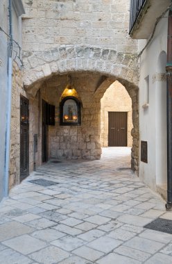 Alleyway. Polignano a Mare. Apulia. clipart