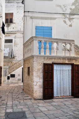 Alleyway. Polignano a Mare. Apulia. clipart