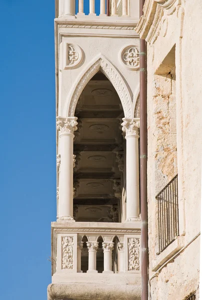 Martinelli Palace. Monopoli. Apulia. — Stock Photo, Image