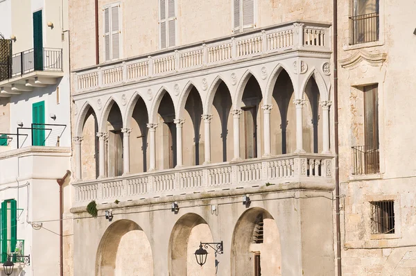 Martinelli palace. Monopoli. Apulien. — Stockfoto