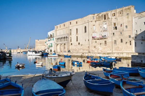 Vista panorámica del puerto de Monopoli. Apulia . — Foto de Stock