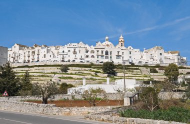 locorotondo panoramik manzaralı. Apulia.