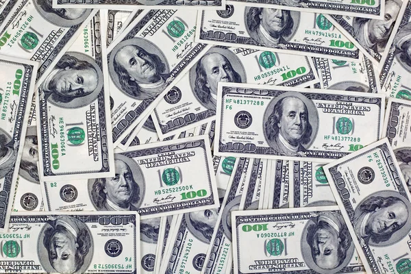 Background with american dollar bills — Stock Photo, Image