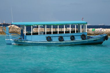 Ship in the Maldives clipart