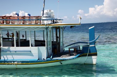 Ship in the Maldives clipart