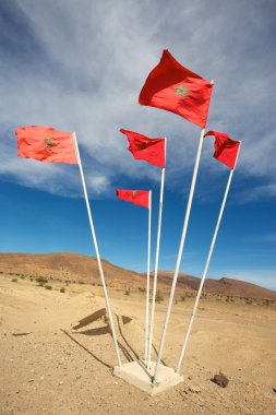 Museo de signo en la paredFas bayrakları